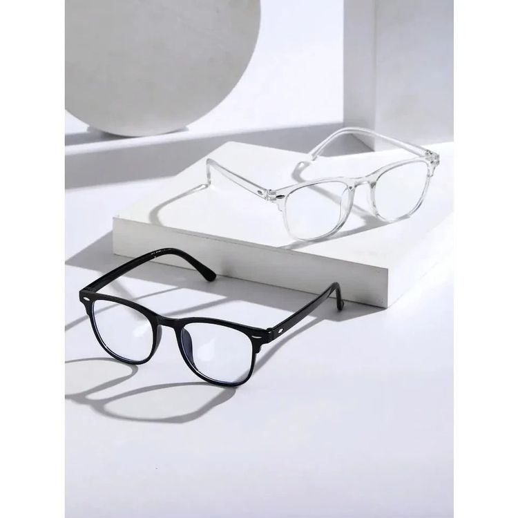 Black And Clear Eyeglasses